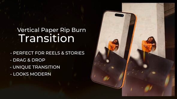 Photo of Vertical Paper Rip Transition – Videohive 60456141