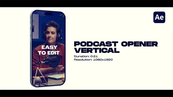 Photo of Vertical Podcast Opener – Videohive 60139241