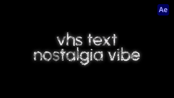 Photo of VHS Text Animations – Videohive 60182908