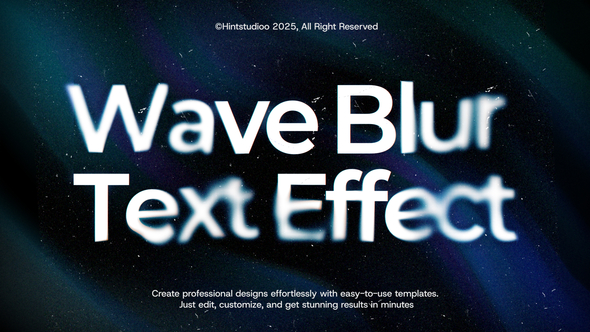 Photo of Wave Blur Text Animation – Videohive 60293989