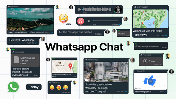 Photo of WhatsApp Messages – Videohive 60160193