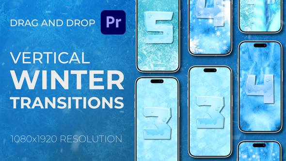 Photo of Winter Frost Snow Christmas Vertical Transitions MOGRT – Videohive 60095175