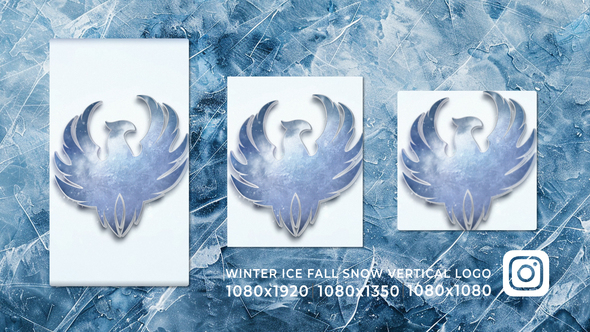 Photo of Winter Ice Fall Snow Vertical Story Reel Logo Opener – Videohive 60363442