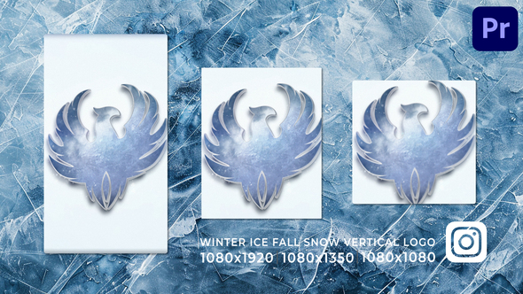 Photo of Winter Ice Fall Snow Vertical Story Reel Logo Opener – Videohive 60421349