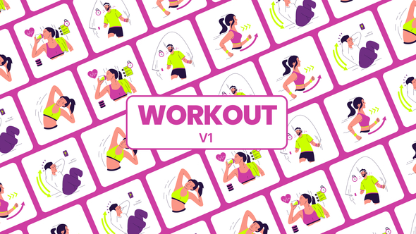 Photo of WorkOut Icon Animation – Videohive 60061640