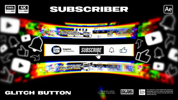 Photo of Youtube Glitch Subscribe – Videohive 60284370