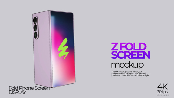 Photo of Z Fold Phone Mockup – Videohive 60229445