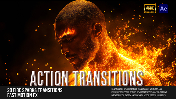 Photo of 20 Fire Sparks Transitions – Cinematic Frame & Fast Motion FX – Videohive 60882499