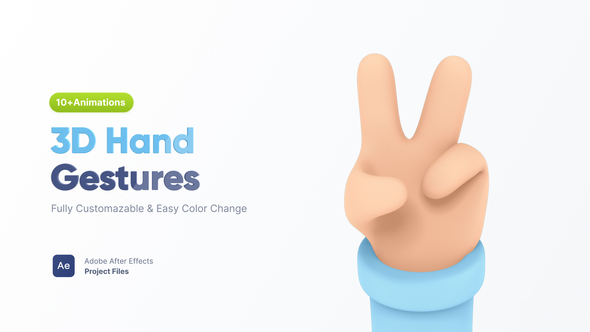 Photo of 3D Hand Gestures – Videohive 60472373