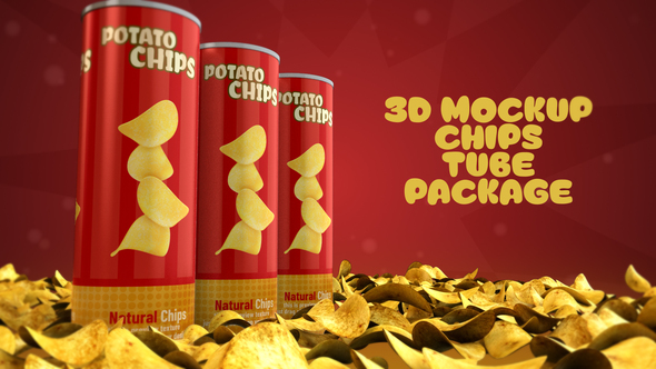 Photo of 3D Mockup Chips Tubes – Videohive 60823055