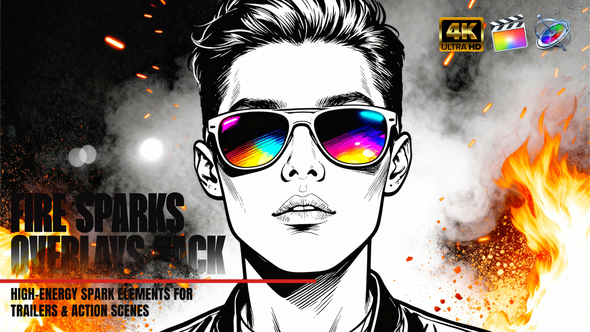 Photo of Action Fire Sparks Overlays Pack For FCPX – Videohive 60599713