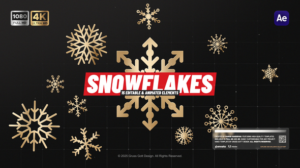 Photo of Animated Snowflakes – Videohive 60680593