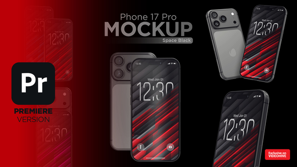 Photo of App Promo | Phone 17 Pro Black Mockup | Premiere Version – Videohive 60745908