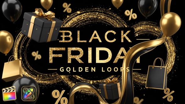 Photo of Black Friday Golden Loops | Apple Motion & FCPX – Videohive 60666462