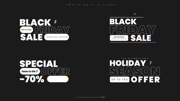 Photo of Bold Sale Titles – Videohive 60663371