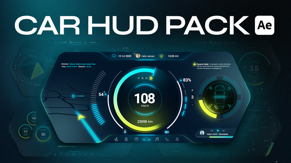 Photo of Car HUD Cluster For After Effects – Videohive 60899459