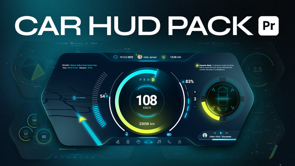 Photo of Car HUD Cluster For Premiere Pro – Videohive 60899491