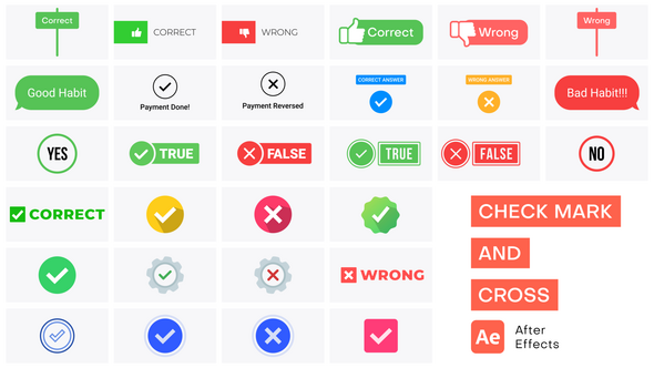 Photo of Checkmark, Cross, Check Box Animation Pack – Videohive 51903520