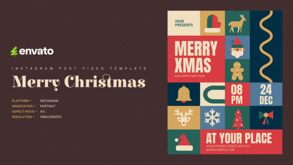 Photo of Christmas Instagram Post Portrait – Creative After Effects Video Template – Videohive 60882886