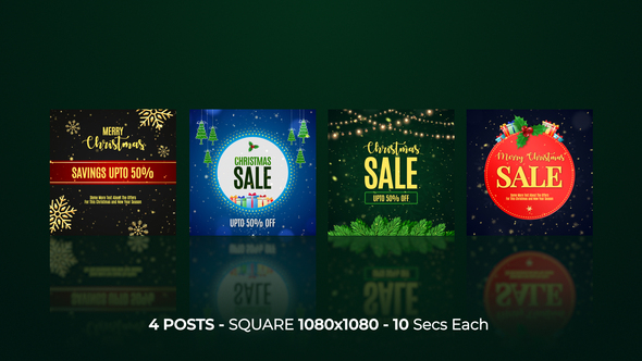 Photo of Christmas Sale Instagram Posts – Videohive 55904438