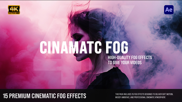 Photo of Cinematic Fog Overlays Pack – Realistic Mist & Atmospheric Film FX – Videohive 60844695
