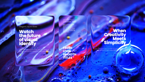 Photo of Clean Liquid Glass Titles – Videohive 60809429