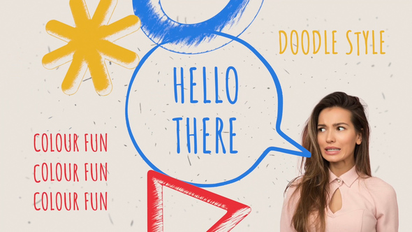 Photo of Colorful Sketch Speech Intro – Videohive 60793508