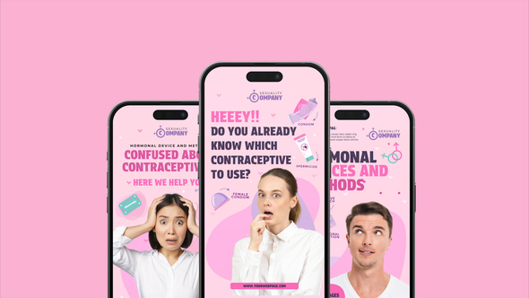 Photo of Contraceptive methods Vertical Promo – Videohive 60631704