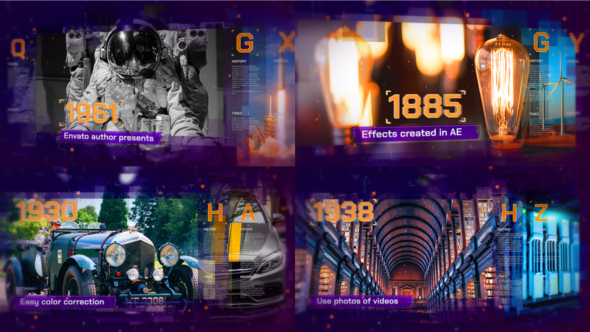 Photo of Digital Timeline Slideshow – Tech Evolution Presentation with Glitch Effects & 3D Parallax – Videohive 22728030