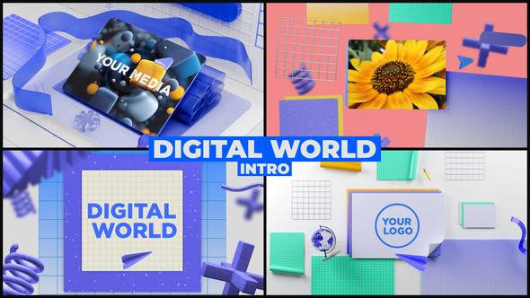 Photo of Digital World Intro | Logo Revael – Videohive 60798138