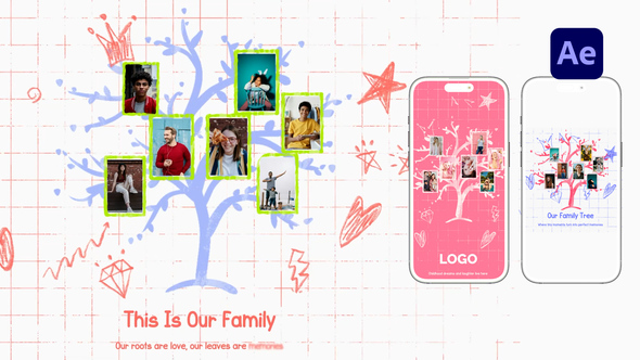 Photo of Friends & Family Tree Collage Reveal – Videohive 60633155