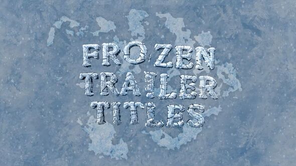 Photo of Frozen Trailer Titles – Videohive 60561902