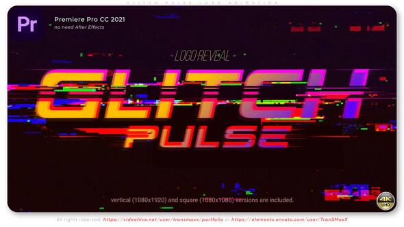 Photo of Glitch Pulse – Adobe Premiere Logo Animation – Videohive 60600754