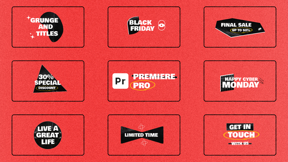 Photo of Grunge Titles – Videohive 60790005