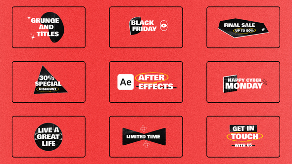 Photo of Grunge Titles – Videohive 60790020