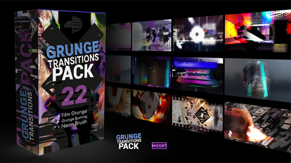 Photo of Grunge Transitions Pack | MOGRT – Videohive 60798490