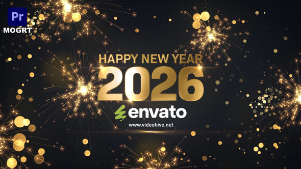 Photo of Happy New Year 2026 Wishes MOGRT – Videohive 60805674