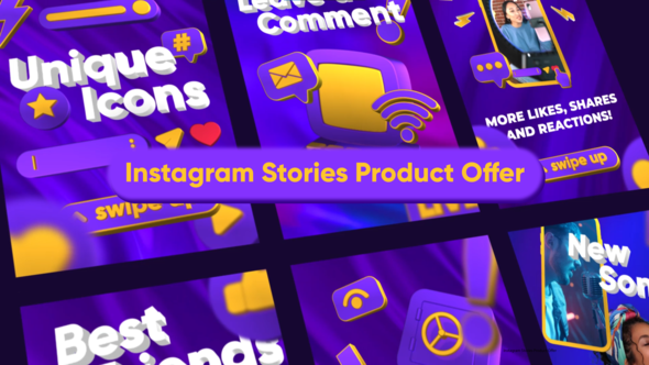 Photo of Vertical Event Promo Stories – 3D Icons & Animated Backgrounds for Instagram Product Offers – Videohive 34147924