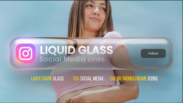Photo of Liquid Glass Social Titles – Videohive 60844274