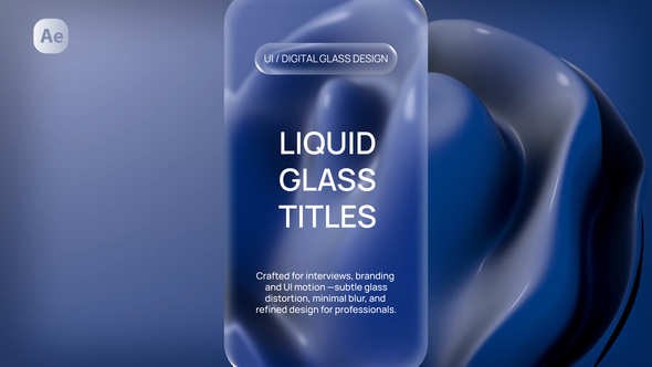 Photo of Liquid Glass Titles – Videohive 60611771