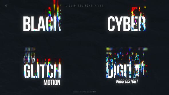 Photo of Liquid Glitch Titles – Videohive 60587373