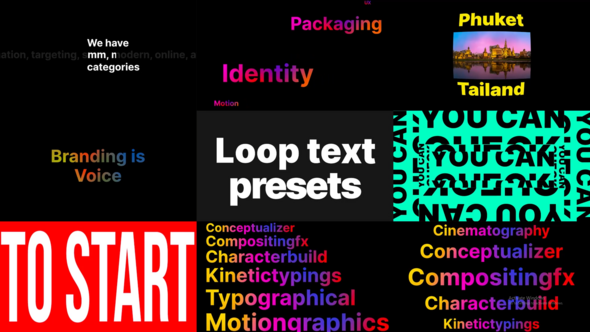 Photo of Looping Text List Animation – Videohive 60668415