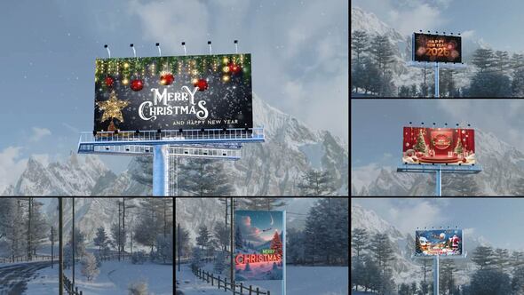 Photo of Merry CHristmas Billboard Mockup MOGRT – Videohive 60856785