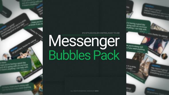 Photo of Messenger Bubbles Pack – Videohive 60856850