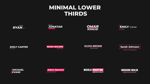 Photo of Minimal Lower Thirds | Mogrt – Videohive 60877620