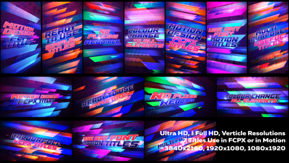 Photo of Modern Colourful Titles – Videohive 60788960