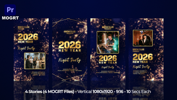 Photo of New Year Instagram Stories MOGRT – Videohive 60805239