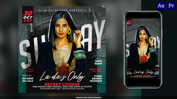 Photo of Night Club Flyer v32 – Videohive 60731223
