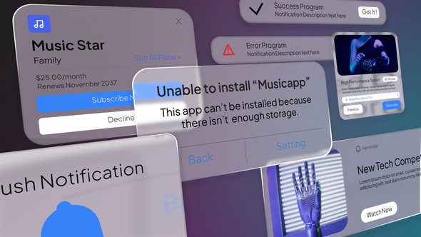 Photo of Notification UI 1 – Videohive 60860440