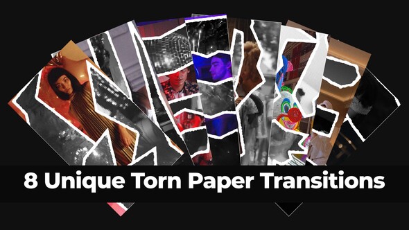 Photo of Paper Tear Transitions. Vertical Format. – Videohive 60860513